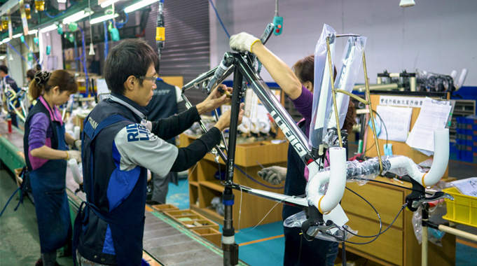 Xuất khẩu Đài Loan - Tuyển 30 nam làm việc tại nhà máy sản xuất xe đạp cự đại Giant